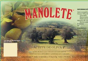 Marca manolete antiguo etiquetaje